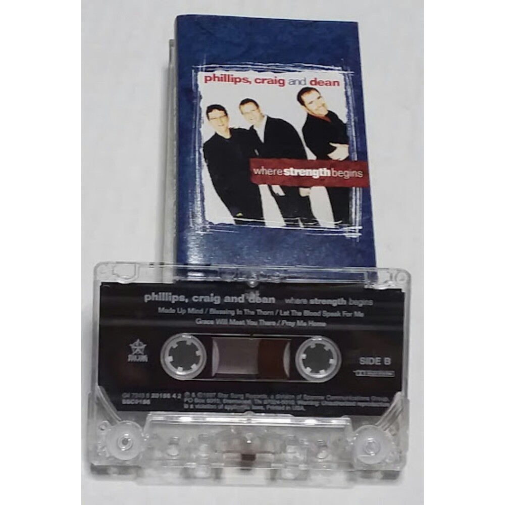 Phillips Craig and Dean Music Cassette Where Strength Begins Gospel